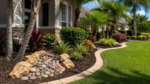 Mulch and Rock Installation